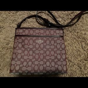 Plum Coach crossbody